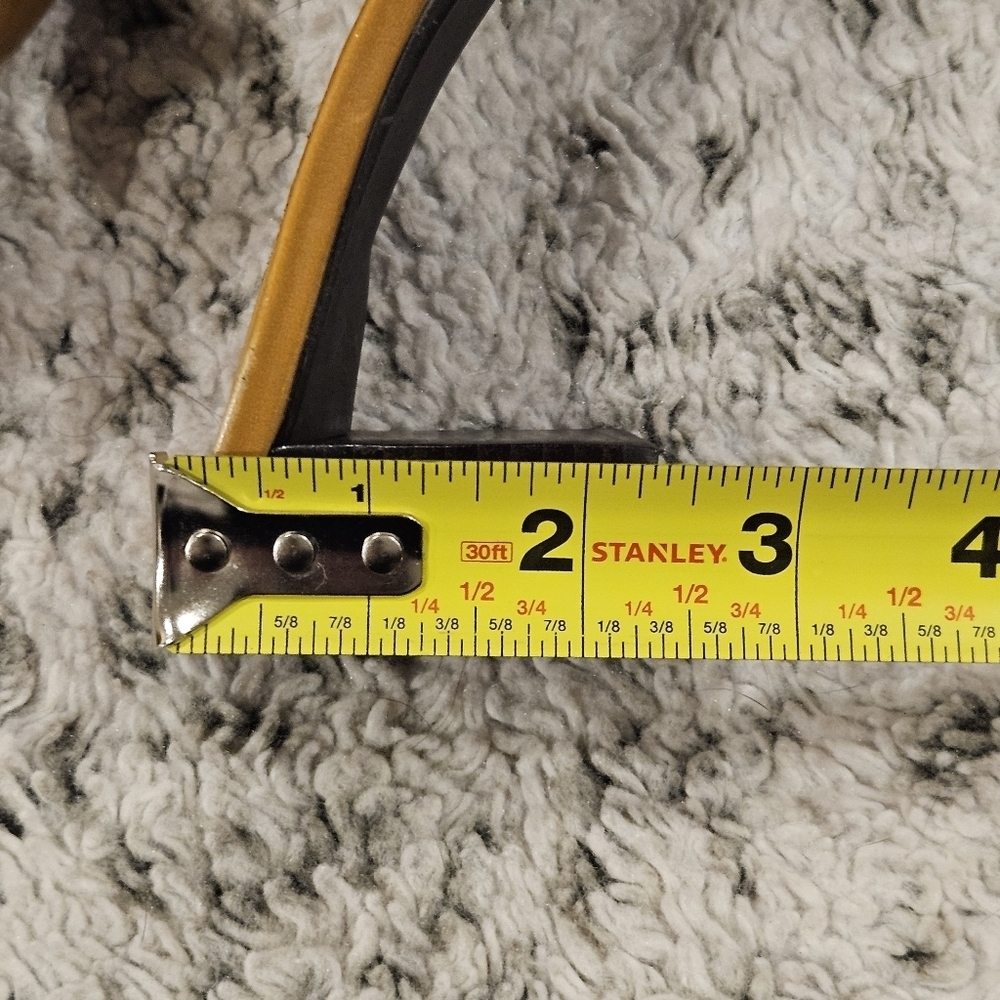 Etienne Aigner SZ 5.5 Tan Leather Open Toe Slip On 2.5" Heel Sandal Shoe - Picture 7 of 12